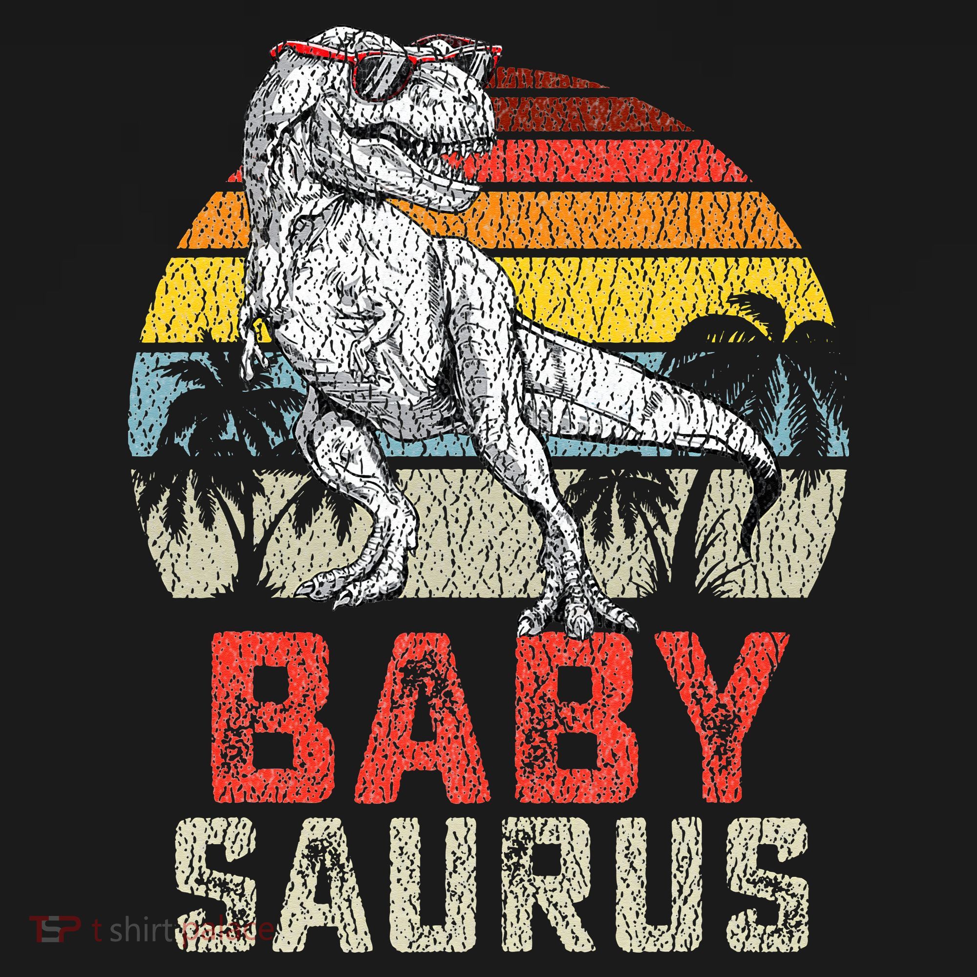 Babysaurus T Rex Dinosaur Baby Saurus Family Matching Women's Tank Top