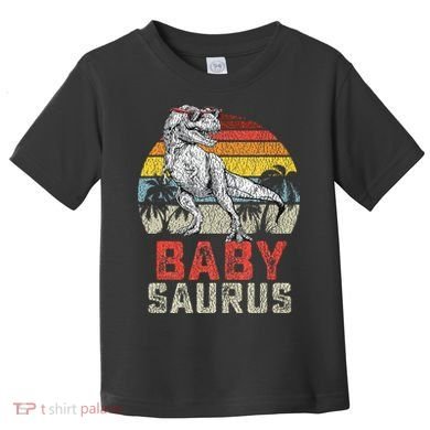 Babysaurus T Rex Dinosaur Baby Saurus Family Matching Toddler T-Shirt