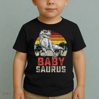 Babysaurus T Rex Dinosaur Baby Saurus Family Matching Toddler T-Shirt thumb 2