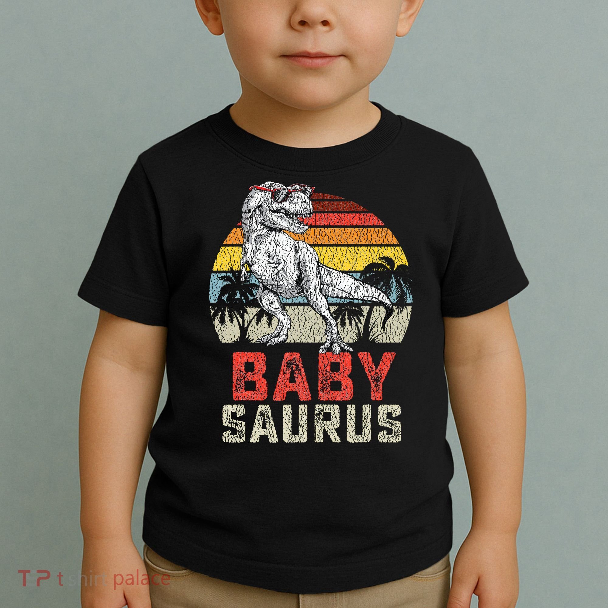 Babysaurus T Rex Dinosaur Baby Saurus Family Matching Toddler T-Shirt
