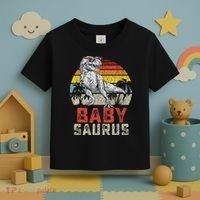 Babysaurus T Rex Dinosaur Baby Saurus Family Matching Toddler T-Shirt thumb 3