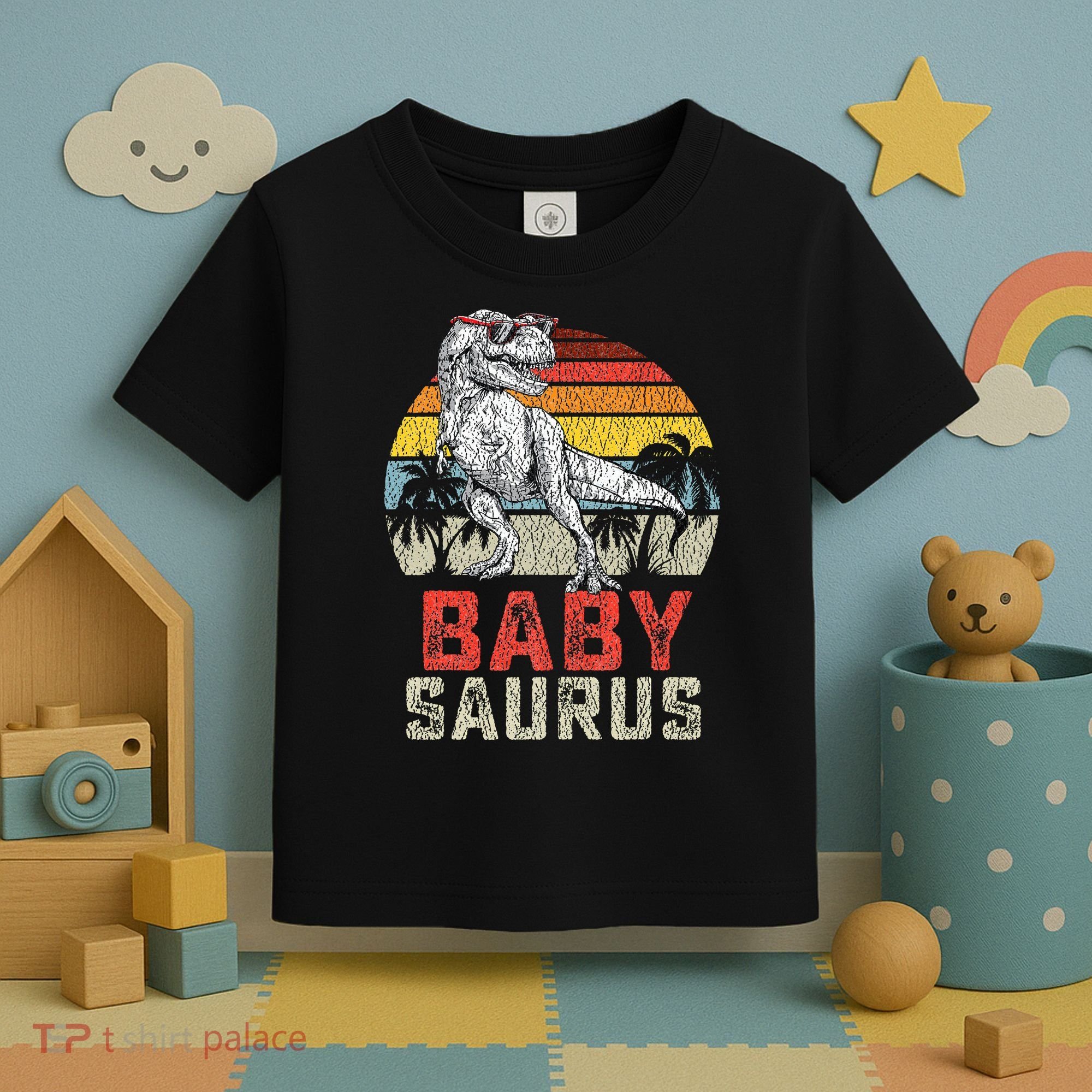Babysaurus T Rex Dinosaur Baby Saurus Family Matching Toddler T-Shirt