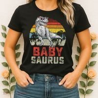 Babysaurus T Rex Dinosaur Baby Saurus Family Matching Women's T-Shirt thumb 2
