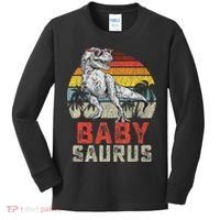Babysaurus T Rex Dinosaur Baby Saurus Family Matching Kids Long Sleeve Shirt thumb 0