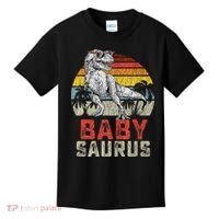 Babysaurus T Rex Dinosaur Baby Saurus Family Matching Kids T-Shirt thumb 0