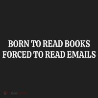 Born To Read Books Forced To Read Emails Hat thumb 2