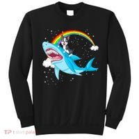 Boston Terrier Riding Shark Sweatshirt thumb 0