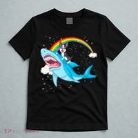Boston Terrier Riding Shark T-Shirt thumb 5