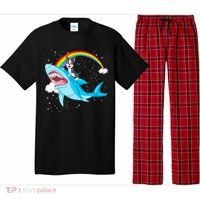 Boston Terrier Riding Shark Pajama Set thumb 0