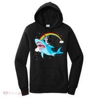 Boston Terrier Riding Shark Women's Hoodie thumb 0