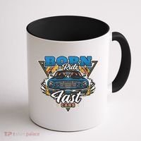 Born To Ride Fast Cars Coffee Mug thumb 1