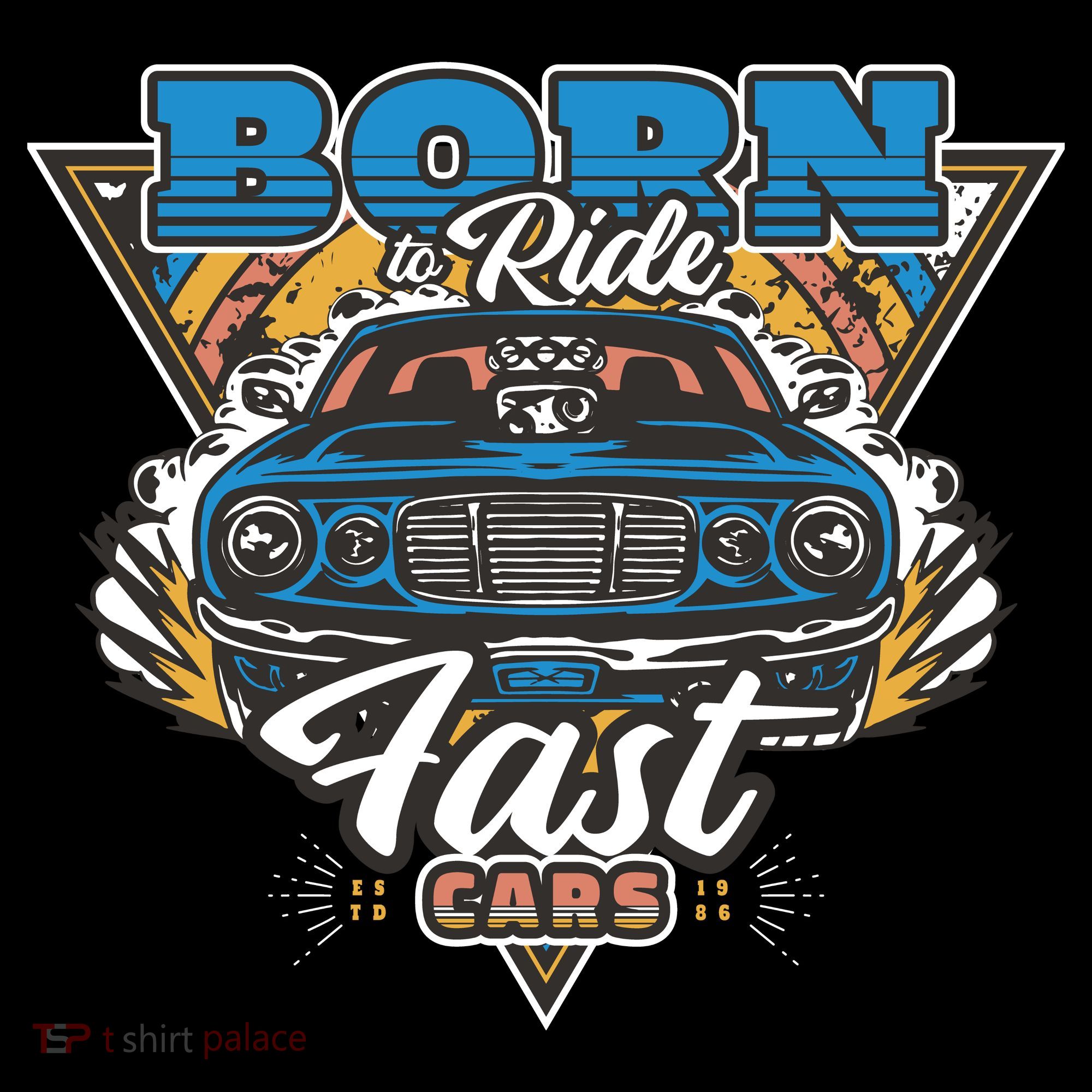 Born To Ride Fast Cars Coffee Mug