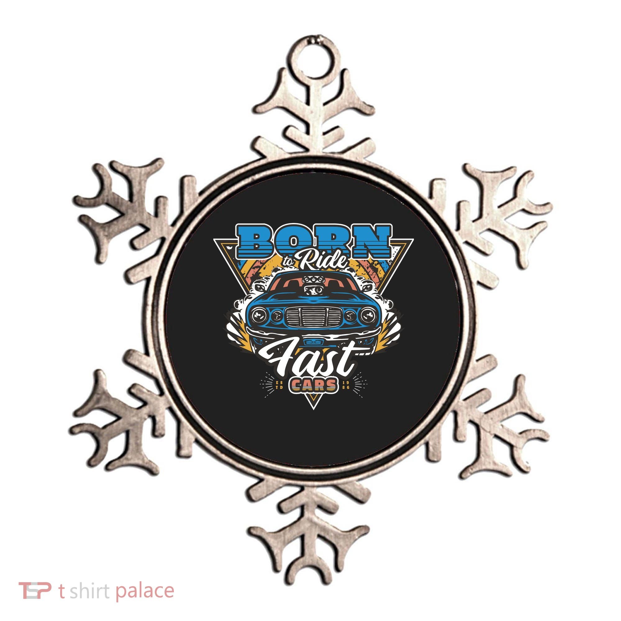 Born To Ride Fast Cars Ornament