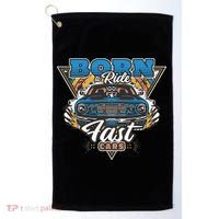 Born To Ride Fast Cars Golf Towel thumb 0