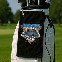 Born To Ride Fast Cars Golf Towel thumb 2