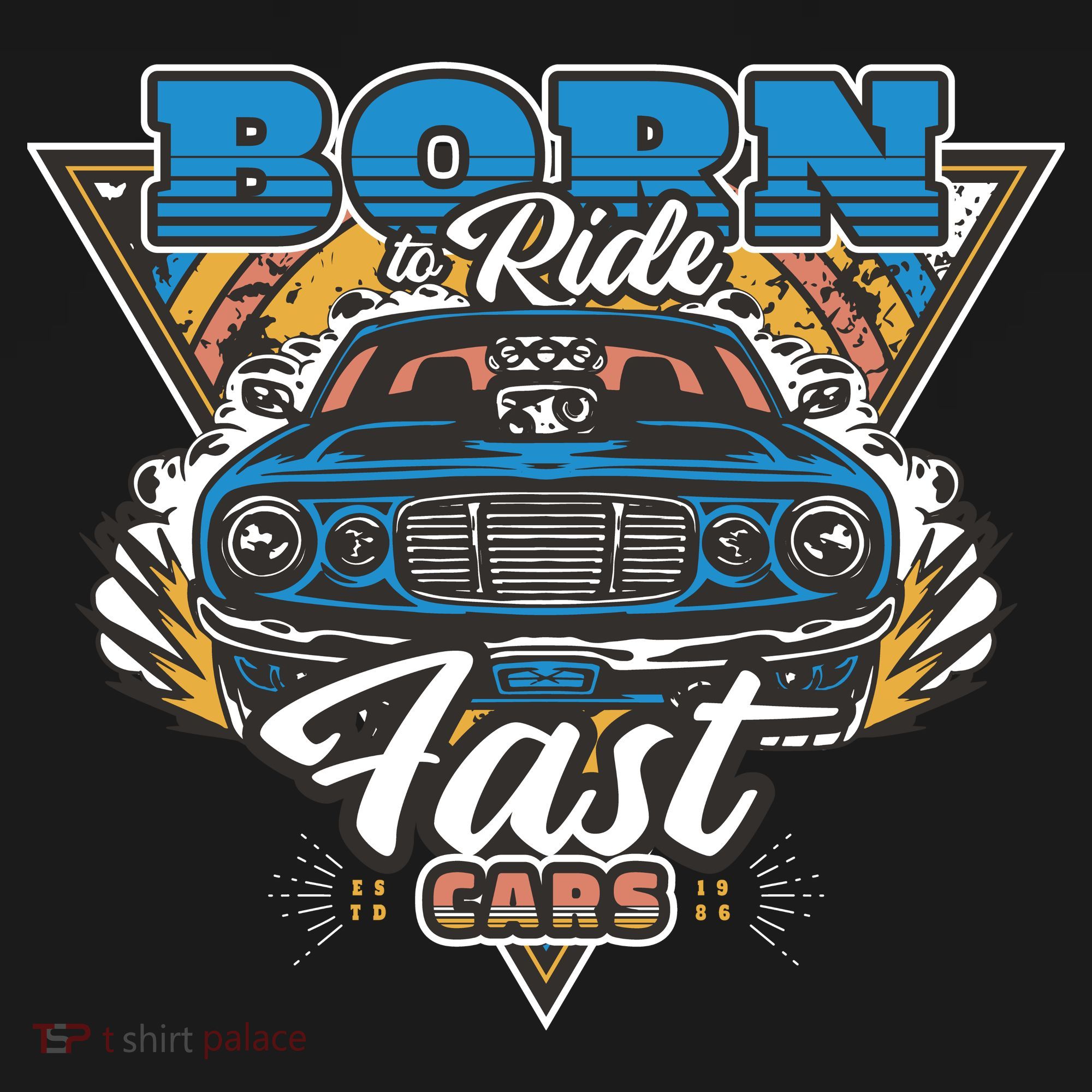 Born To Ride Fast Cars Visor