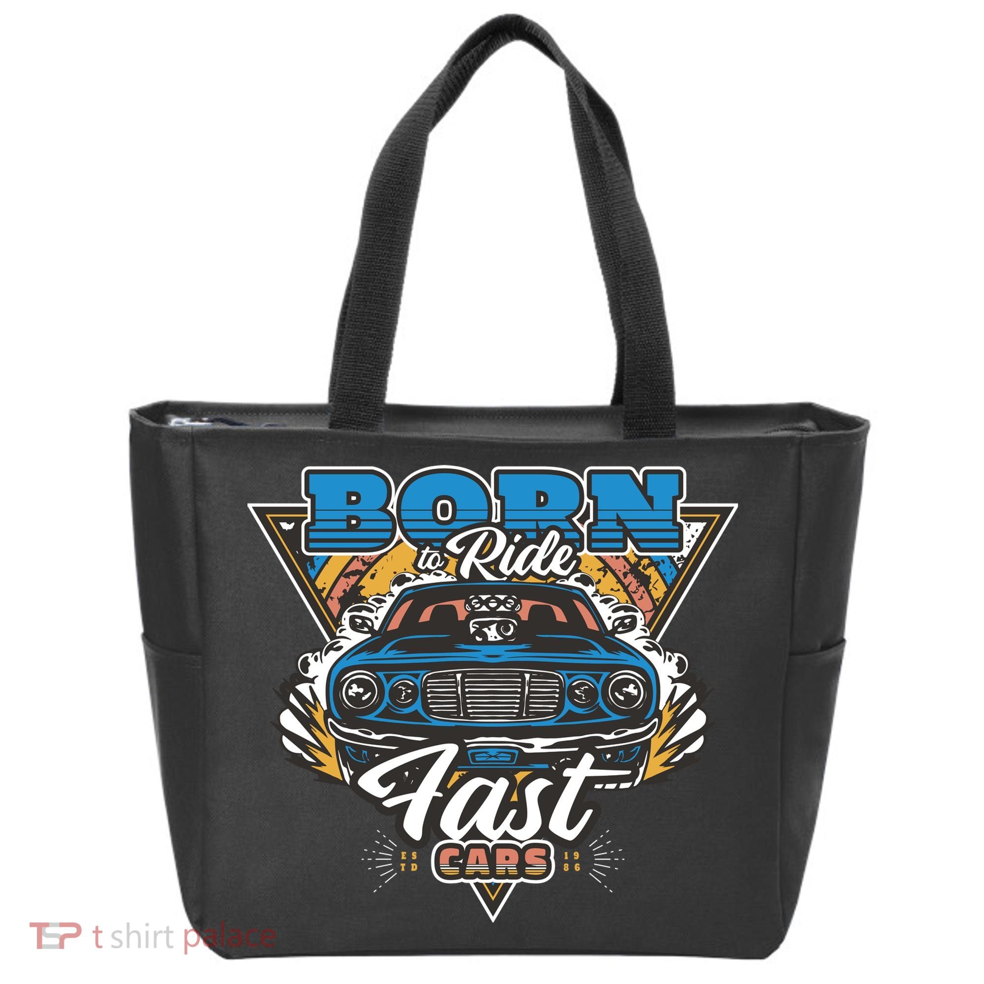 Born To Ride Fast Cars Tote Bag