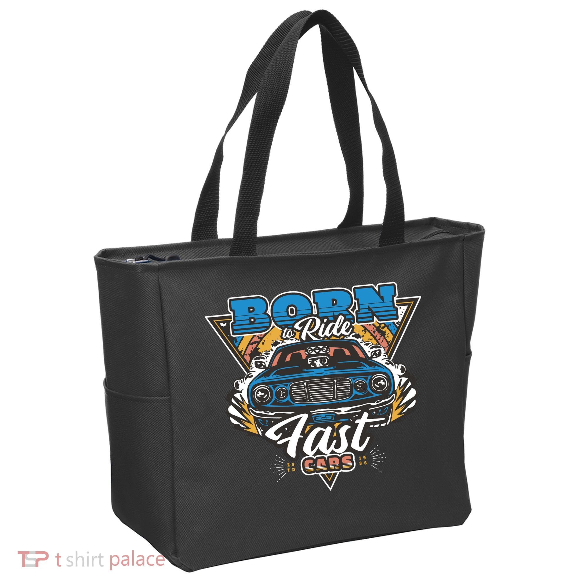 Born To Ride Fast Cars Tote Bag