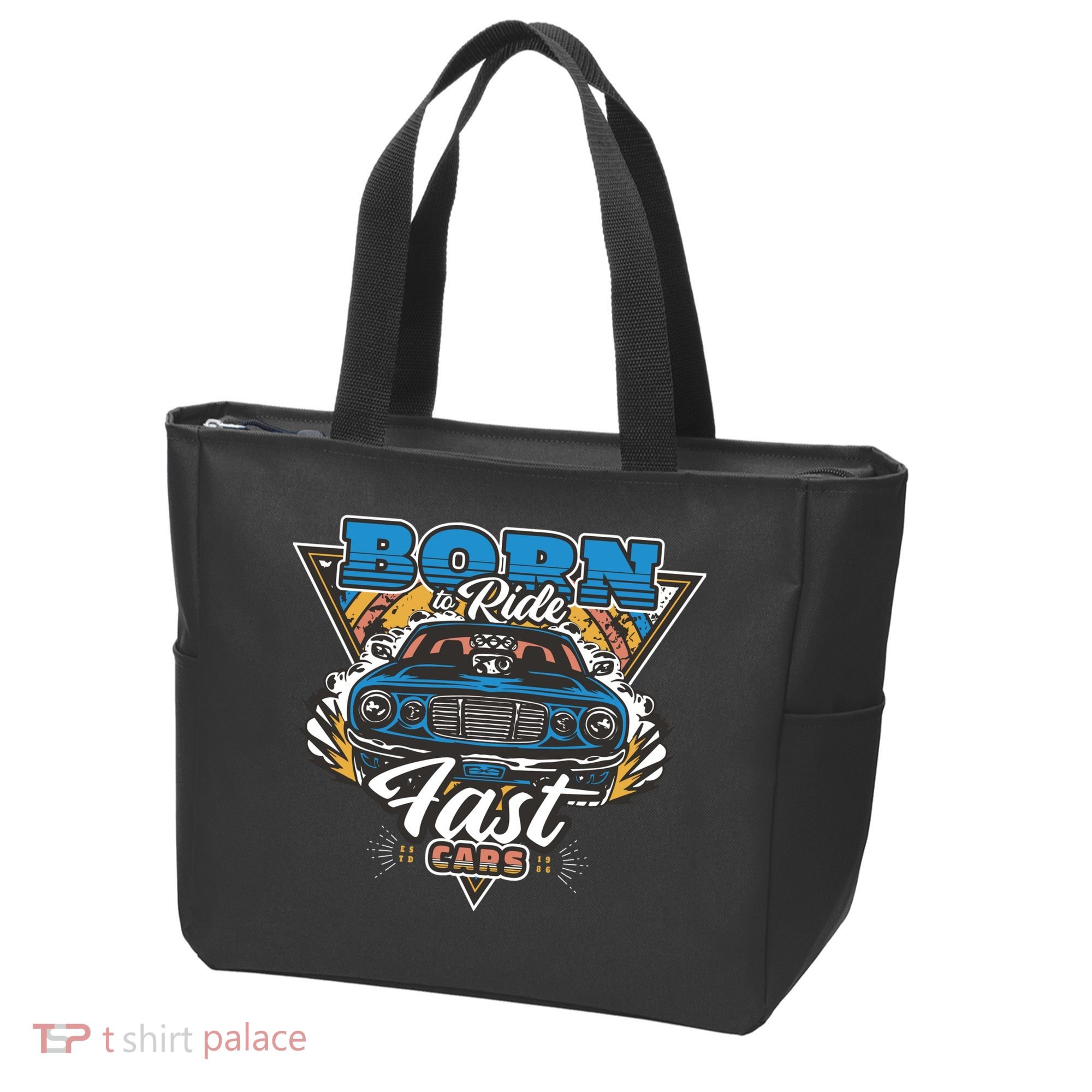 Born To Ride Fast Cars Tote Bag