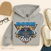 Born To Ride Fast Cars Hoodie thumb 4