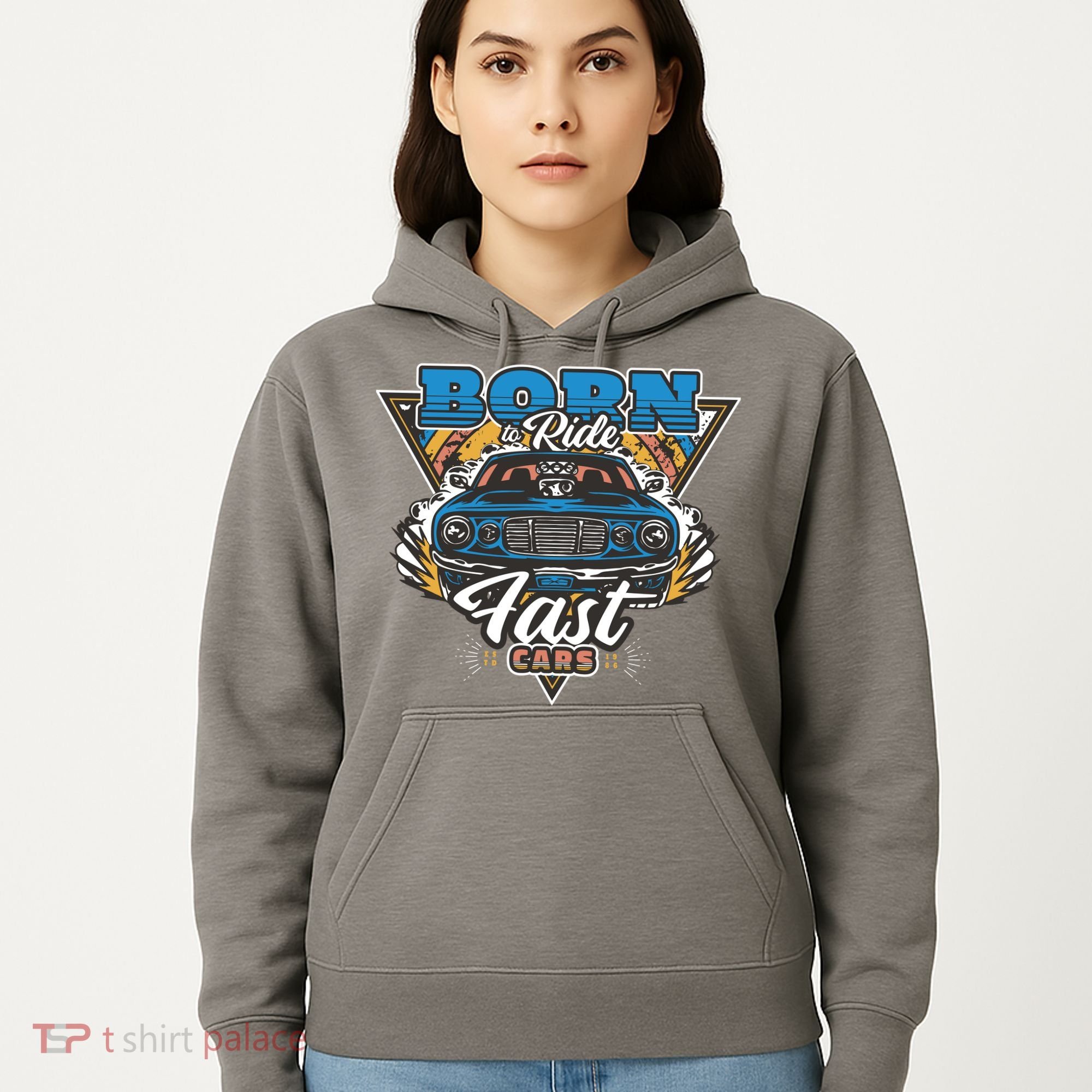 Born To Ride Fast Cars Hoodie