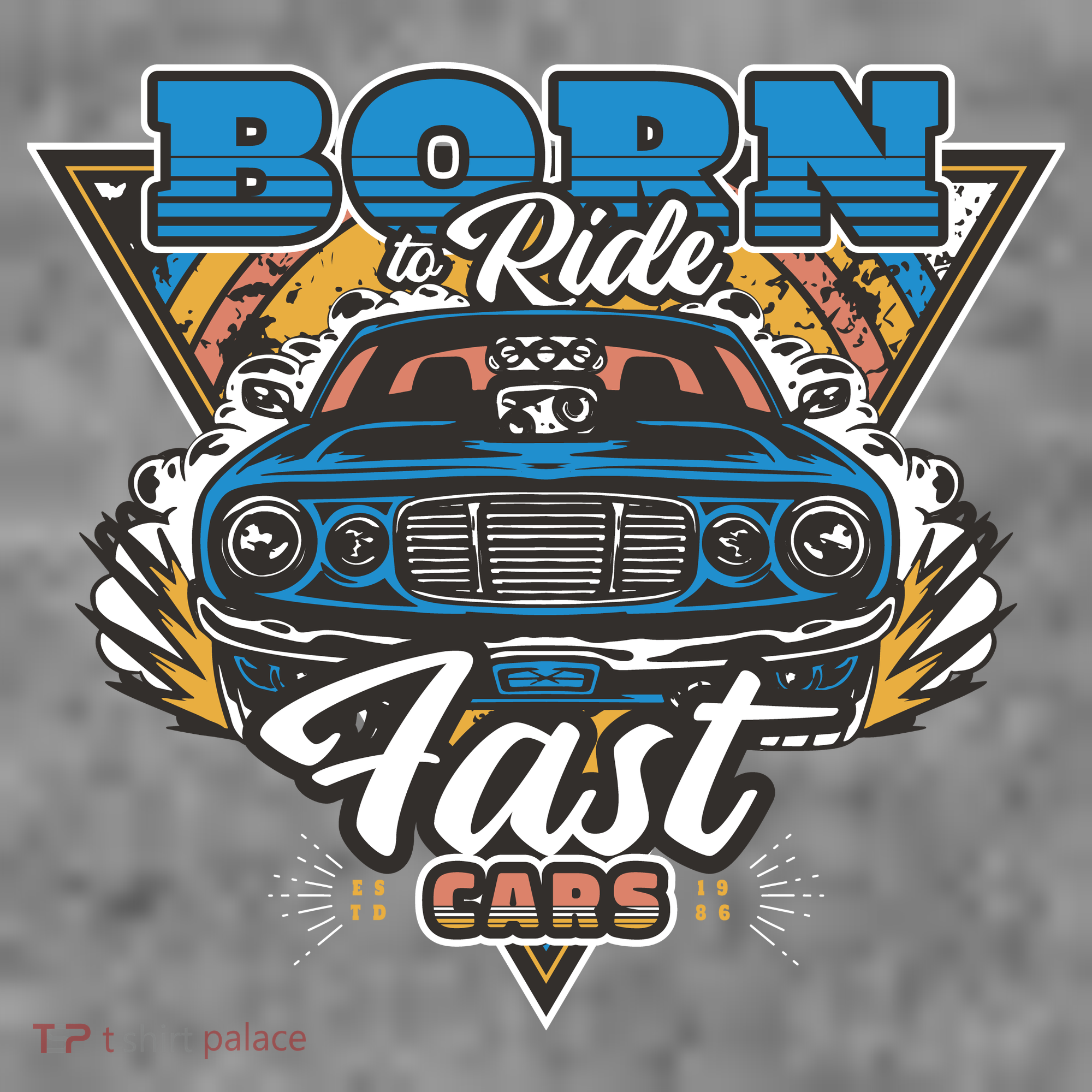 Born To Ride Fast Cars Sweatshirt