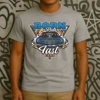 Born To Ride Fast Cars T-Shirt thumb 3