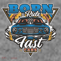 Born To Ride Fast Cars Baby Bodysuit thumb 2