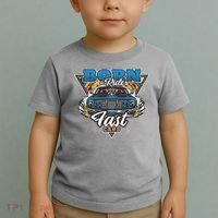 Born To Ride Fast Cars Toddler T-Shirt thumb 2