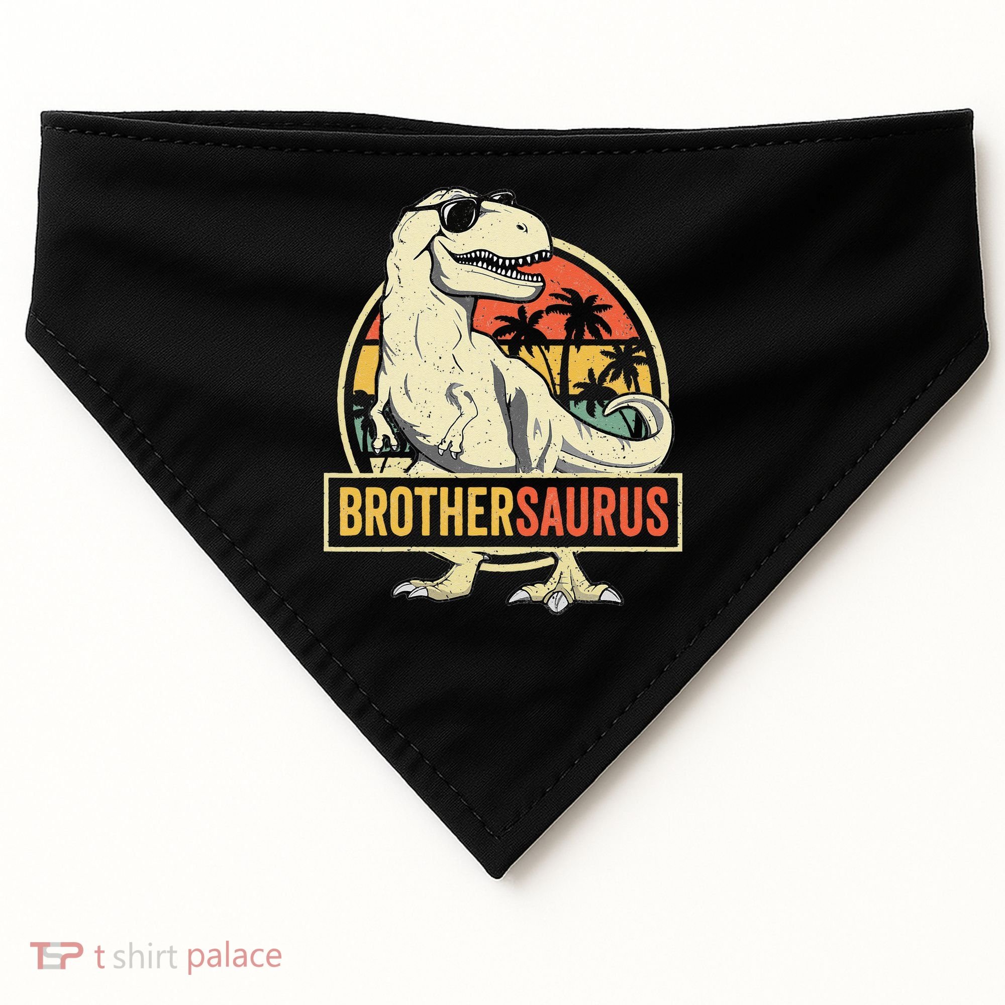 Brothersaurus T Rex Dinosaur Brother Saurus Family Matching USA-Made Doggie Bandana