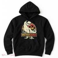 Brothersaurus T Rex Dinosaur Brother Saurus Family Matching Hoodie thumb 0
