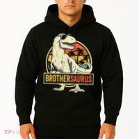 Brothersaurus T Rex Dinosaur Brother Saurus Family Matching Hoodie thumb 2