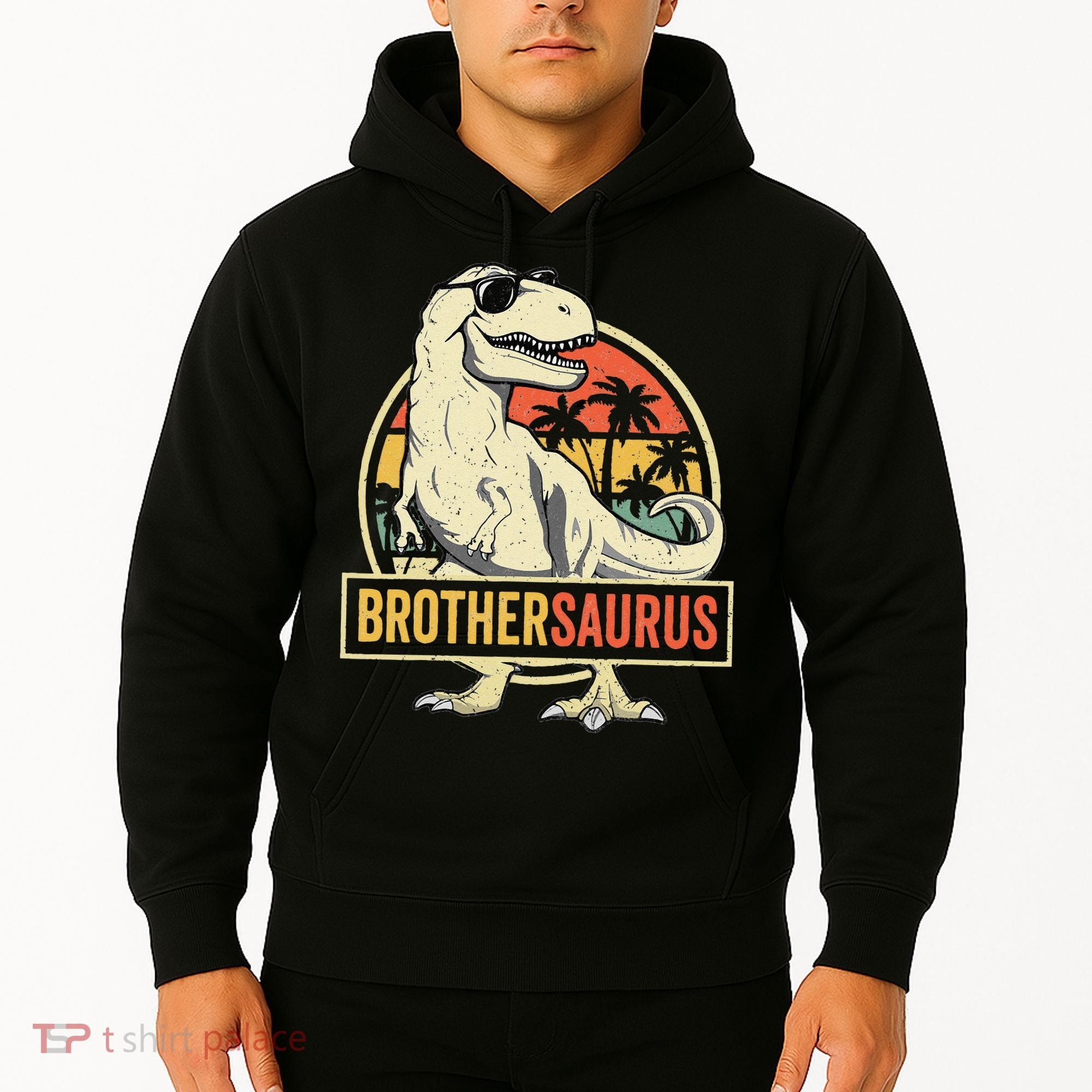 Brothersaurus T Rex Dinosaur Brother Saurus Family Matching Hoodie