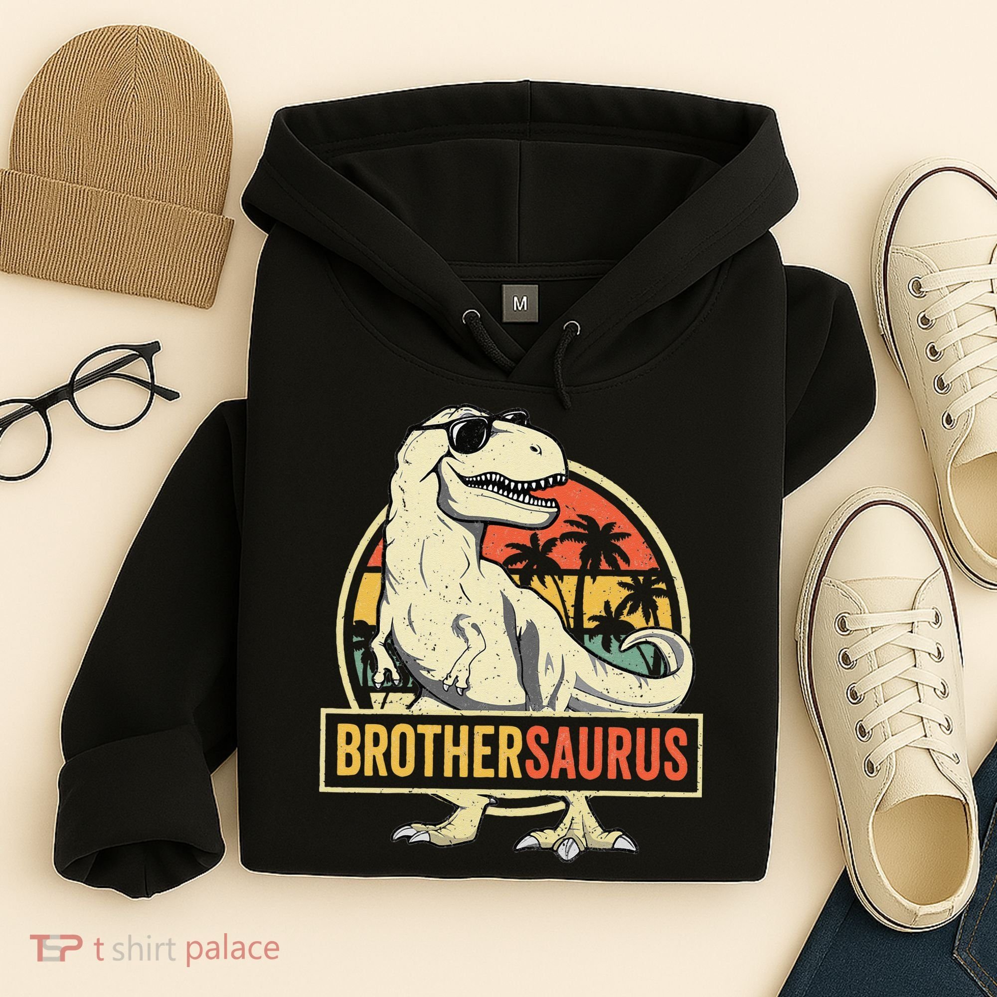 Brothersaurus T Rex Dinosaur Brother Saurus Family Matching Hoodie