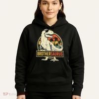 Brothersaurus T Rex Dinosaur Brother Saurus Family Matching Hoodie thumb 5