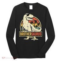 Brothersaurus T Rex Dinosaur Brother Saurus Family Matching Long Sleeve Shirt thumb 0