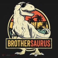 Brothersaurus T Rex Dinosaur Brother Saurus Family Matching Sweatshirt thumb 3