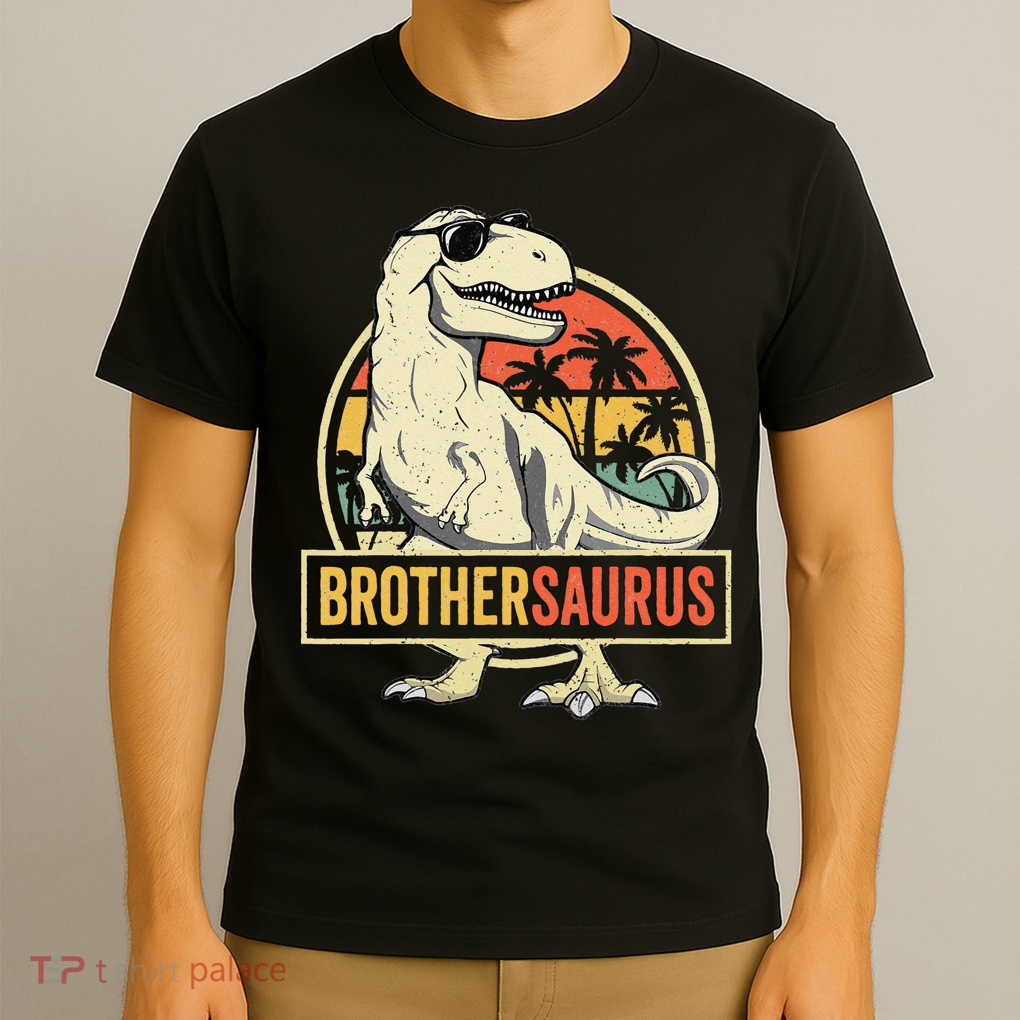 Brothersaurus T Rex Dinosaur Brother Saurus Family Matching T-Shirt