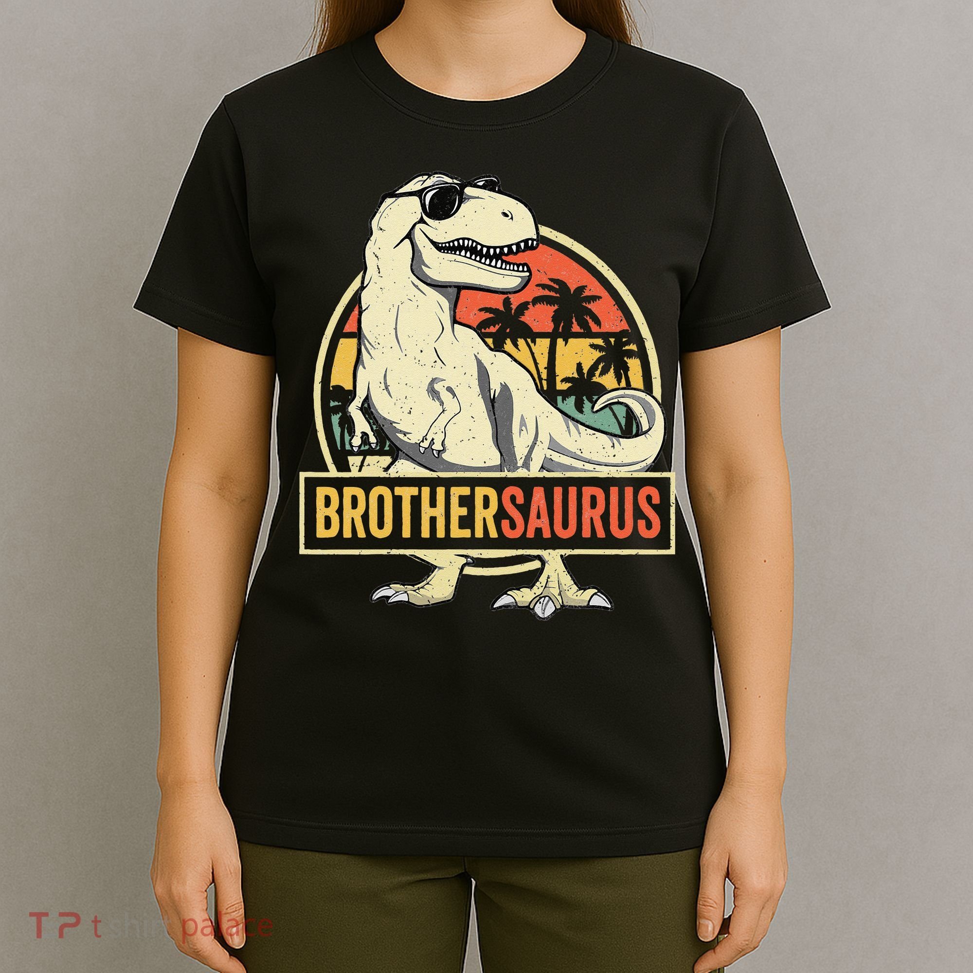 Brothersaurus T Rex Dinosaur Brother Saurus Family Matching T-Shirt