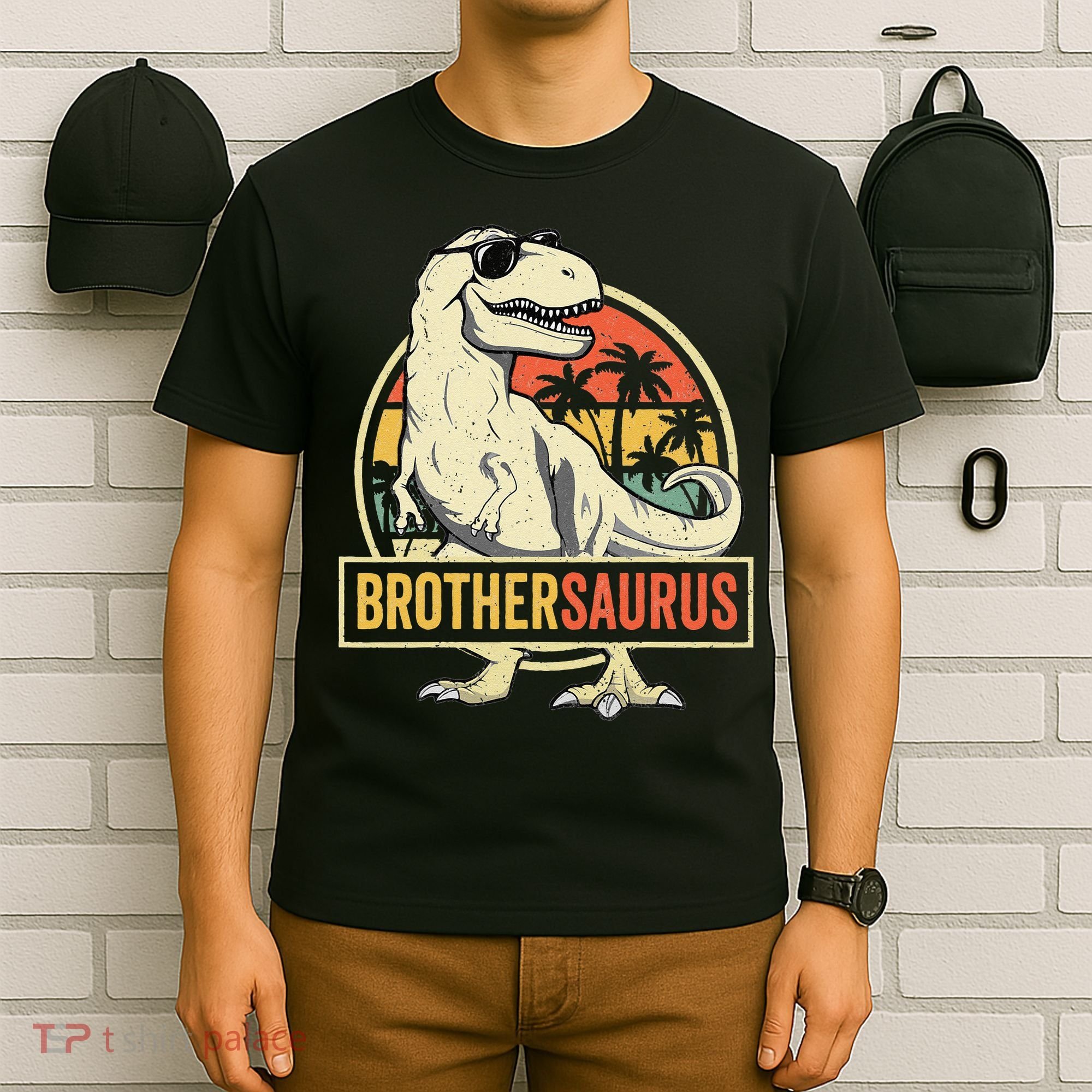 Brothersaurus T Rex Dinosaur Brother Saurus Family Matching T-Shirt