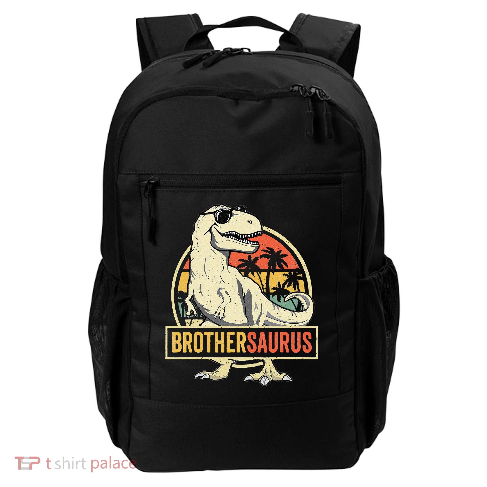 Brothersaurus T Rex Dinosaur Brother Saurus Family Matching Backpack