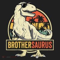 Brothersaurus T Rex Dinosaur Brother Saurus Family Matching Beanie thumb 2