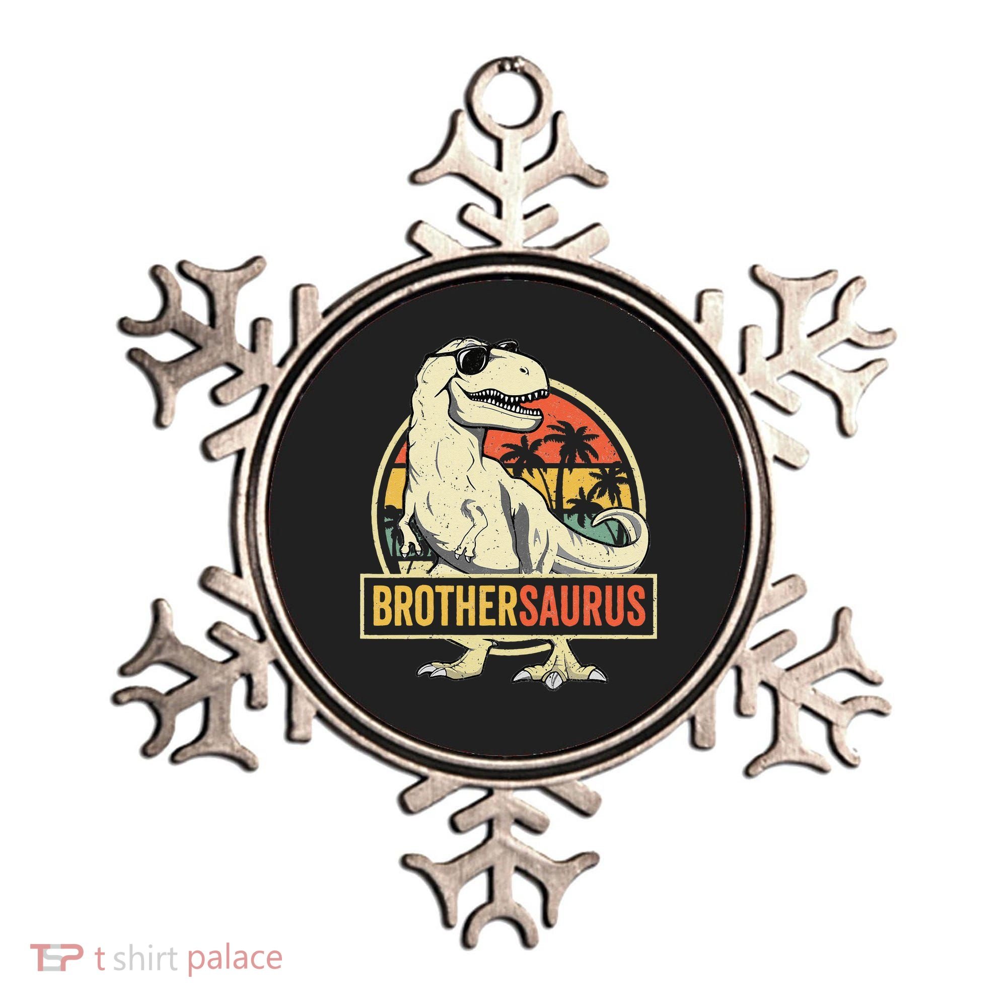 Brothersaurus T Rex Dinosaur Brother Saurus Family Matching Ornament