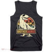 Brothersaurus T Rex Dinosaur Brother Saurus Family Matching Tank Top thumb 0