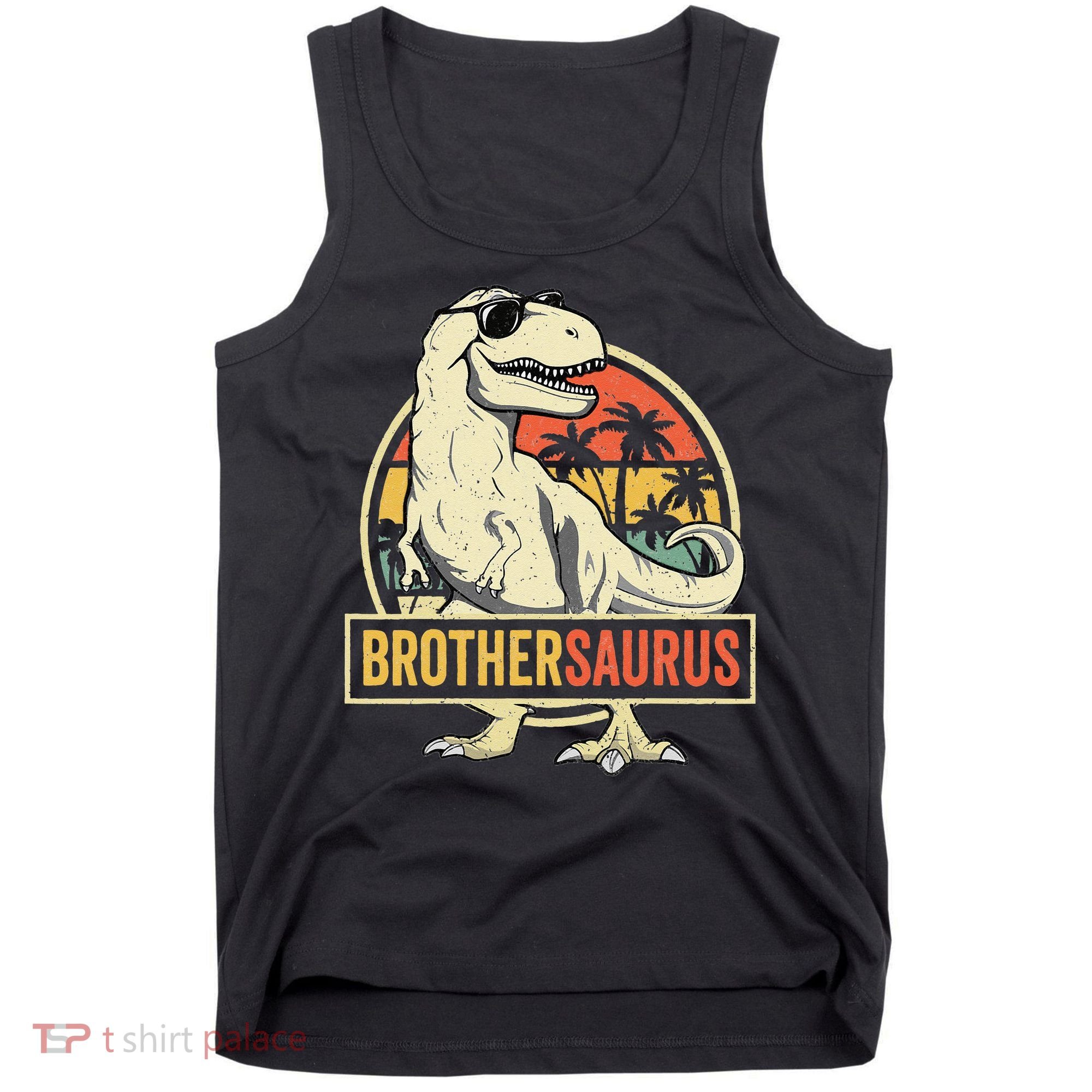 Brothersaurus T Rex Dinosaur Brother Saurus Family Matching Tank Top