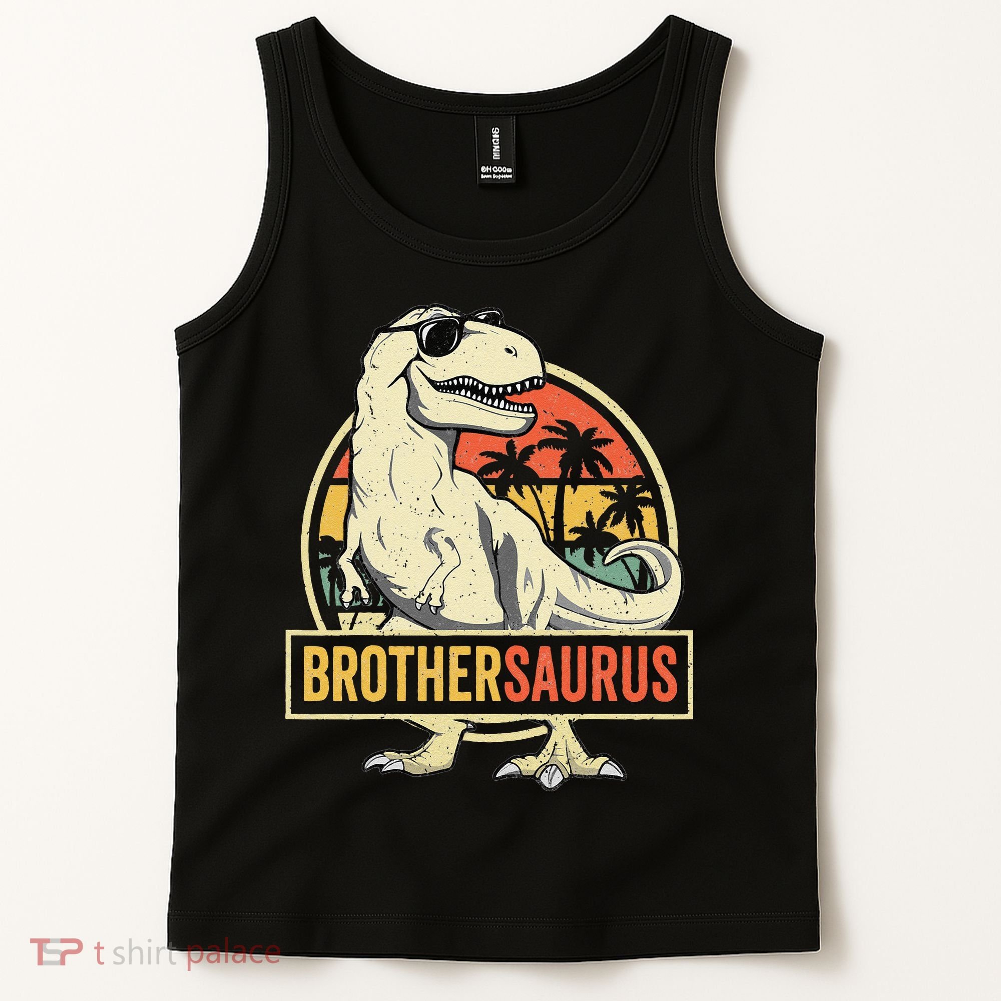 Brothersaurus T Rex Dinosaur Brother Saurus Family Matching Tank Top