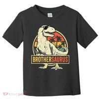 Brothersaurus T Rex Dinosaur Brother Saurus Family Matching Toddler T-Shirt thumb 0