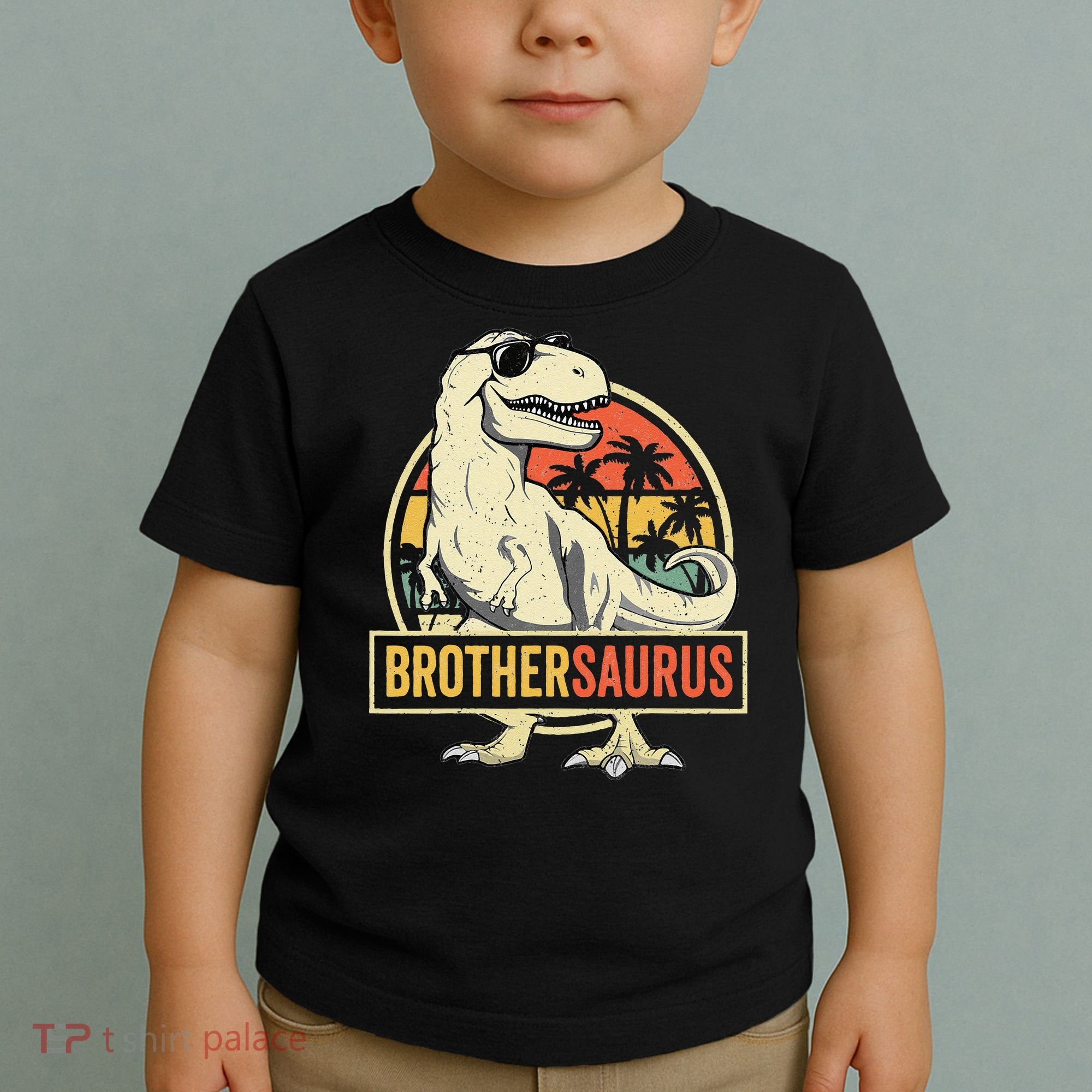 Brothersaurus T Rex Dinosaur Brother Saurus Family Matching Toddler T-Shirt