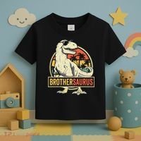 Brothersaurus T Rex Dinosaur Brother Saurus Family Matching Toddler T-Shirt thumb 3
