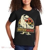 Brothersaurus T Rex Dinosaur Brother Saurus Family Matching Kids T-Shirt thumb 2